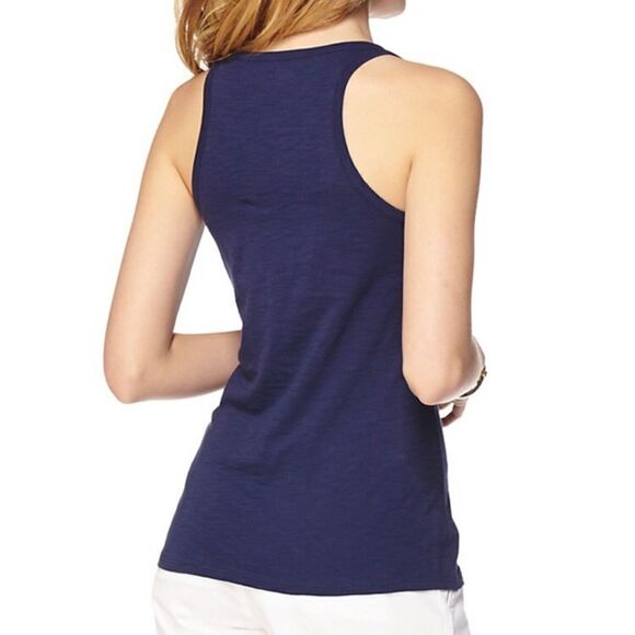 Lilly Pulitzer Hartley Navy Tank - Picture 2 of 8